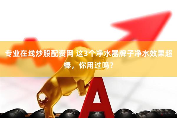 专业在线炒股配资网 这3个净水器牌子净水效果超棒，你用过吗？